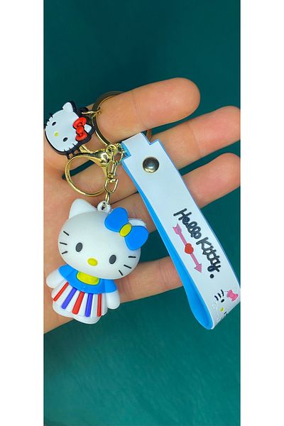 nss sky rock 3D Luxury Oversized Hello Kitty Silicone Keychain and Bag Charm
