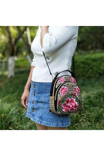 delis Geanta tip rucsac, Negru