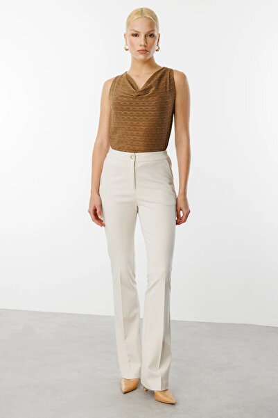 Ekol Beli Lastikli Bol Paça Pantolon 2074-25