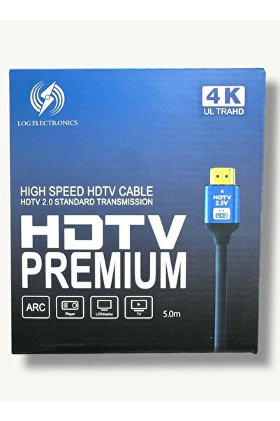 Generic HDMI 4K Cable 5.0M - HDTV Premium 2.0 - 24K Gold Plated Connector, Aluminum-Alloy High Speed