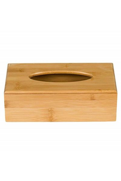 PUFO Bamboo Napkin Storage Box, 28 X 15 Cm, Brown