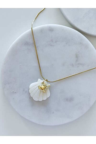 CHARMLUCKY Steel Sea Shell Charm Pendant