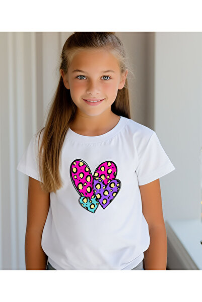 ASELİNDA Футболка з принтом серця для мами і доньки -комбінація (ЦЕ ОКРЕМИЙ ТОВАР, ДЛЯ КОМБІНАЦІЇ ДОДАЙТЕ 2 ШТУКИ В КОШИК)