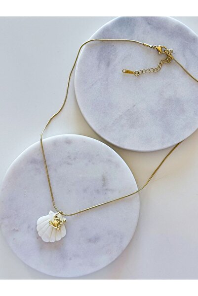 CHARMLUCKY Steel Sea Shell Charm Pendant