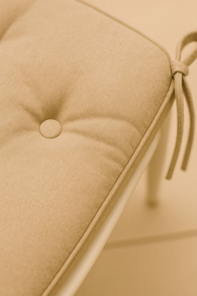 UYKUPEREST Pofidık Beige Chair Cushion – Laced, Silicone Filled, Washable