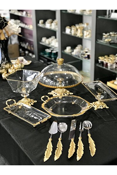 Santara Avangard Gold Döküm Ayak 5 Adet Sunumluk Ve Özel Tasarım 5'li Servis ...