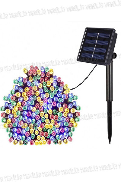 Yenilig 10m 100 LED RGB Solar Bahçe Aydınlatma – 8 Fonksiyonlu Siyah Kablolu ...