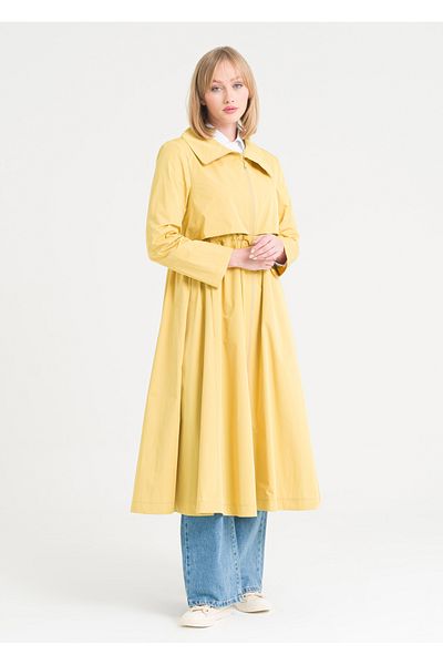 Armağan Gathered Waist Trench Coat