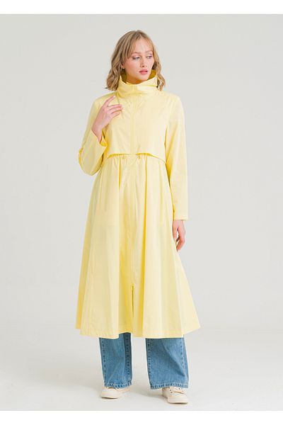 Armağan Gathered Waist Trench Coat