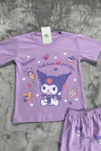 NEWKİDS Printed Capri Girl's Suit
