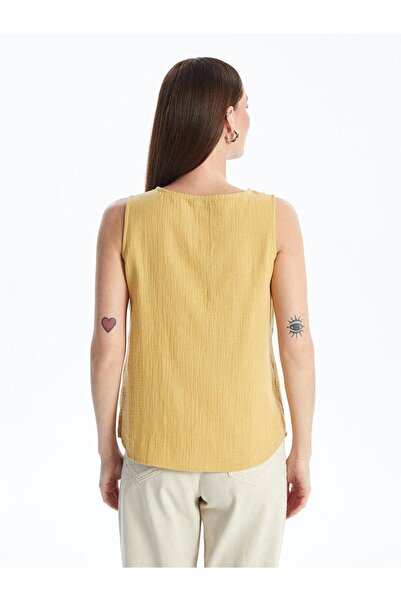 LC Waikiki Women's V-Neck Plain Blouse (S4)