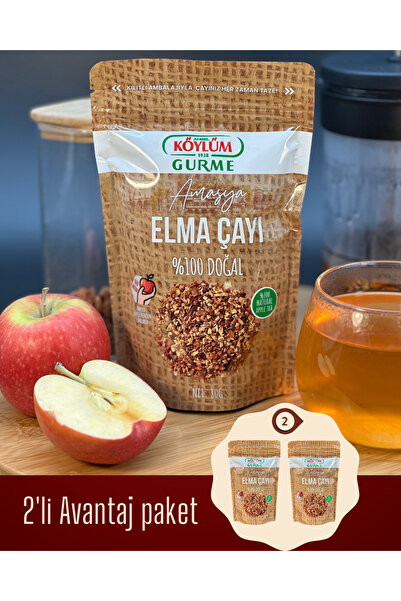 Köylüm Gurme Doğal taneli elma çayı 2'li paket 160gr