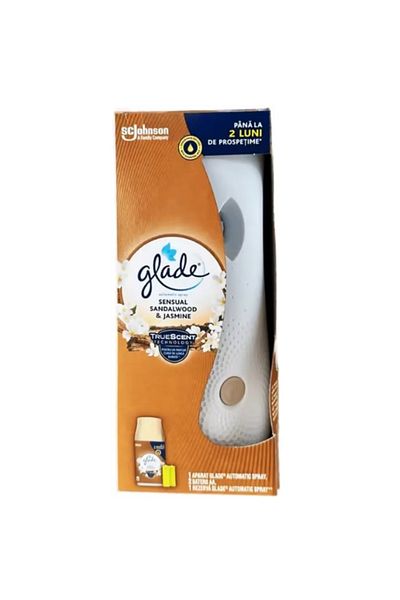 Glade Odorizant Aer Cu Actiune Continua Pentru Camera Automatic Sandalwood 269 Ml,