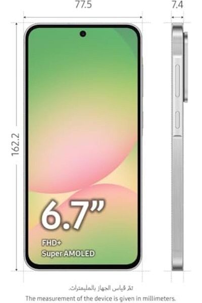 Samsung Galaxy A56 5G, Android Smartphone, 256GB Storage, 12GB RAM, 6x OS Upgrades, Large Display, L