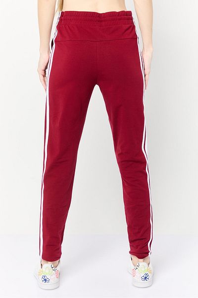 adidas Women Sportswear Fit Outdoor Sweatpants, Maroon