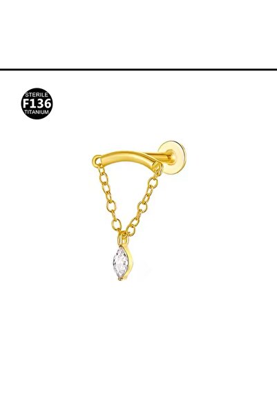 Arescollection g23 Titanium ( titanyum) helix lobe hidden helix uyumlu 1 adet piercing