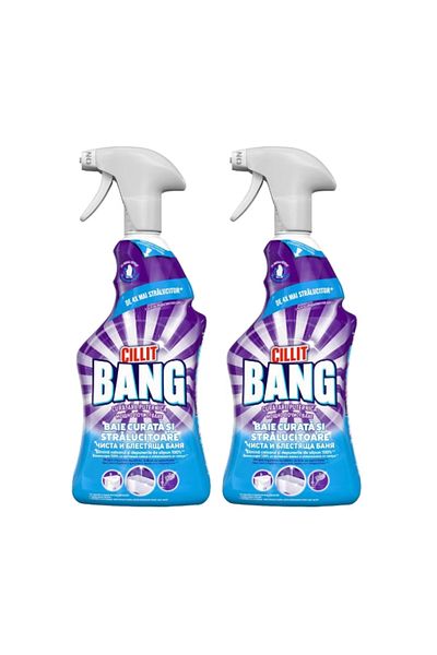 OEM Set Spray Cillit Bang Shine Pentru Baie, 2 Bucati X 750 ml