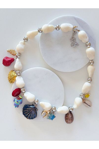CHARMLUCKY Ceramic Charmed Necklace
