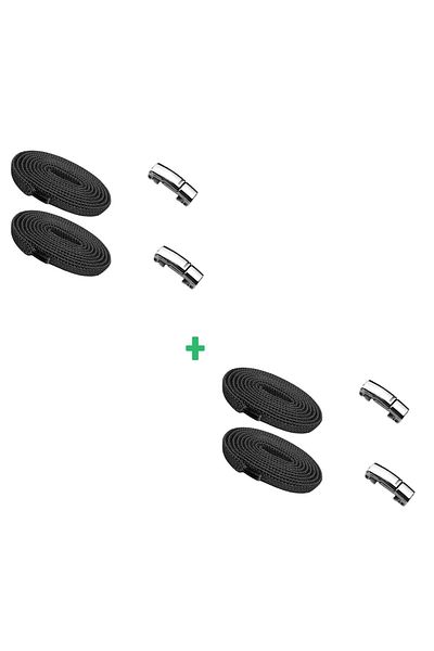 Mawrond Magnetic, Stainless Metal, Elastic, Practical Shoelaces (Magnets Are Stabilized by Extradition)