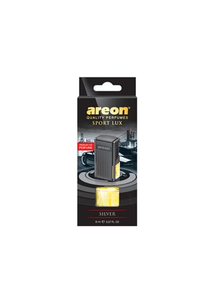 Areon Car Air Freshener For Air Vent, Black Silver
