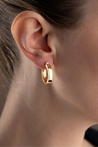 Silvano Jewelry 925 Ayar Gümüş Taşsız Halka Küpe