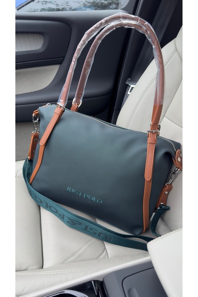 Just Polo حقيبة كتف نسائية كبيرة الحجم من Justpolo مع حزام طويل قابل للتعديل