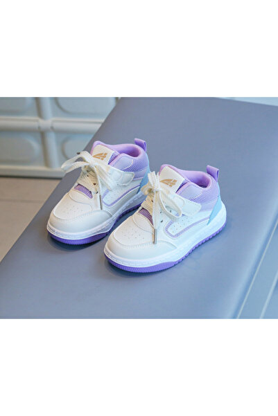 Superbaby White sneakers with lilac inserts - Sport