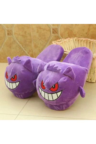 Choice EUR 35-39 06 Anime Pokemon Cotton Warm Slipper Pikachu Gengar Snorlax Autumn Winter Indoor Shoes Stu