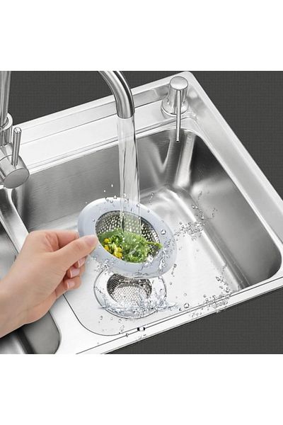 RED KİTCHEN Steel Sink Strainer, Sink Drain Strainer 7cm