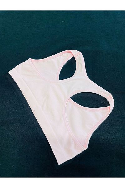 qopqoq Young Girl's Non-Padded Lycra Training Bra Half Tank Top