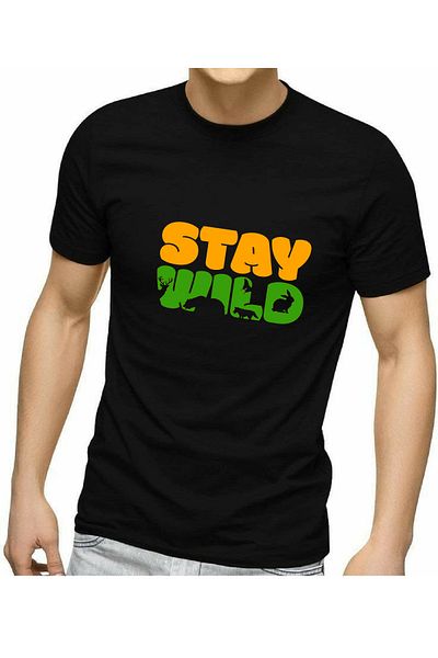 makiteks Ανδρικό μπλουζάκι με στάμπα Unisex Oversize Crew Neck Μαύρο T-shirt Just Enjoy