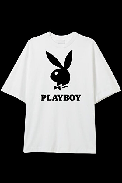 Dupe Design Black Rabbit Printed Oversize T-Shirt