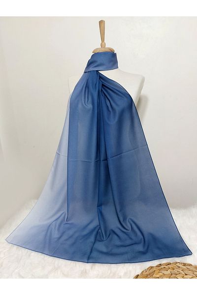 REMOMODA Chiffon Silky Shawl Gradient Model Wrinkle Free Non Slip Supple-Soft High Quality