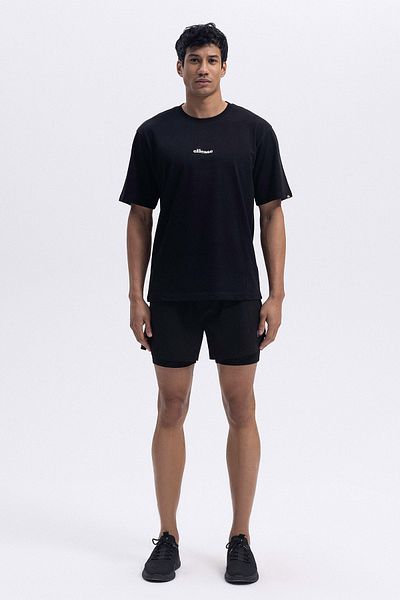 Ellesse Ανδρικό μπλουζάκι μπλουζάκι με λογότυπο 100% βαμβακερό κανονική εφαρμογή EM391