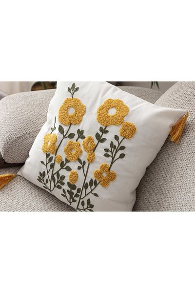 SWITA Husa de perna din in brodat Seria Comfort 43x43 cm