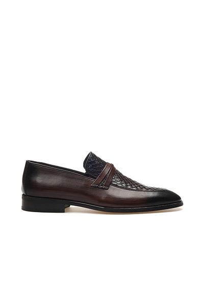 Pierre Cardin Мъжки класически обувки от естествена кожа с шарки, 25 години, 11922750, размер M, кафяви