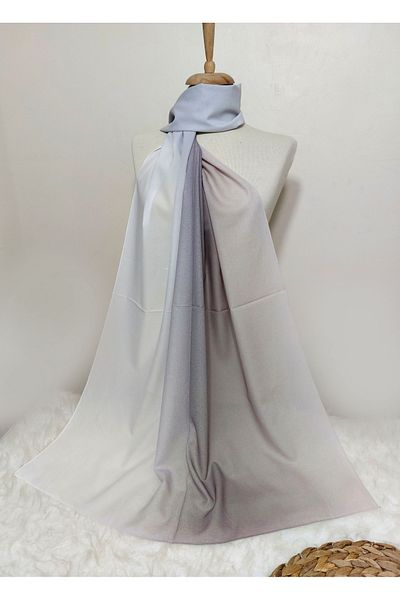 REMOMODA Chiffon Silky Shawl Gradient Model Wrinkle Free Non Slip Supple-Soft High Quality