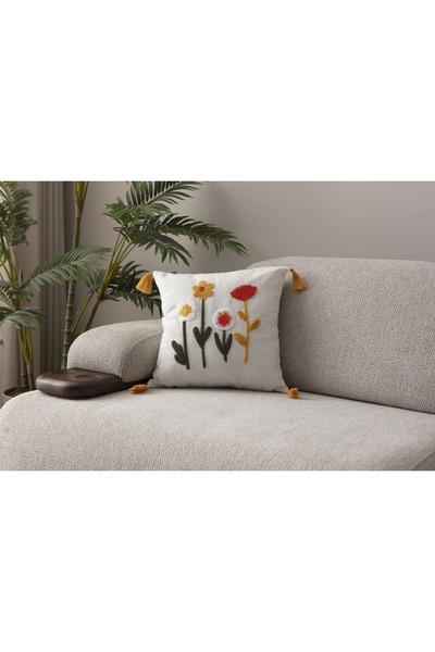 SWITA Husa de perna din in brodat Seria Comfort 43x43 cm