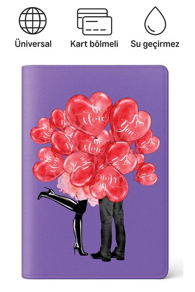 ADACASE Passport Cover Passport Holder Patterned Passport Container Waterproof Honeymoon