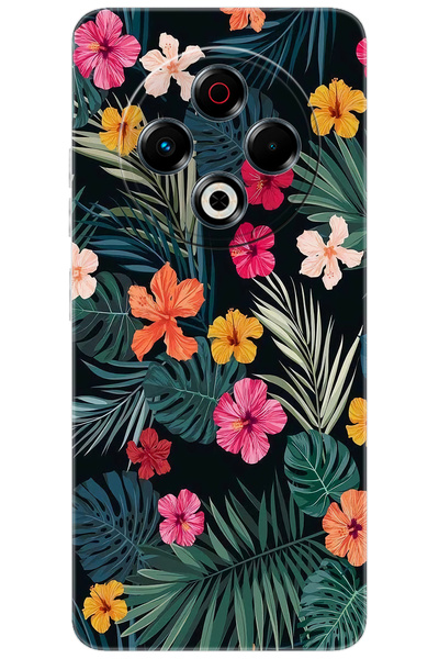 TECNO Spark 30 (KL6) Uyumlu Kılıf Desen Baskılı Silikon Çiçekler STK:632 CP-J...