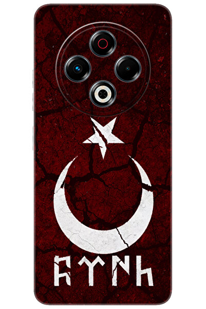 TECNO Spark 30 (KL6) Uyumlu Kılıf Desen Baskılı Silikon Göktürkçe Türk STK:386 CP-k5AJ6Dg