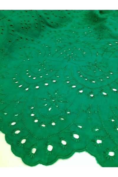 Safir Kumaş Yazlık Giyimlik Elbiselik Uçları Dilim Desenli Pamuk Fisto Kumaş ...