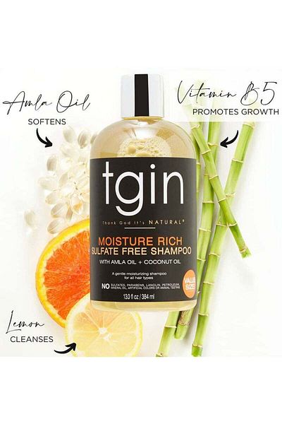 LEADING LINES Tegen Moisture Sulfate-Free Shampoo for Natural Hair - Dry Hair - Curly Hair - 13 oz (384 ml)