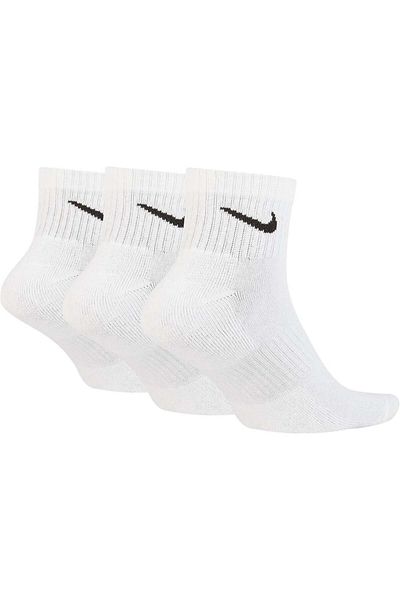 Nike Ανδρικές λευκές κάλτσες U Nk Everyday Cush Ankle 3pr - Sx7667-100