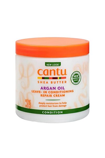 Cantu كريم معالج وملطف للشعر يترك على الشعر بزيت الأرجان 453جرام