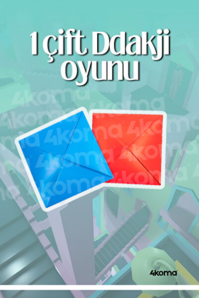 4koma Squid Game Oyun Seti Oyunlar 4'lü Oyun Seti Metal Uçlu Topaç/Gonggi/Ddakji/Taş Fırlatma