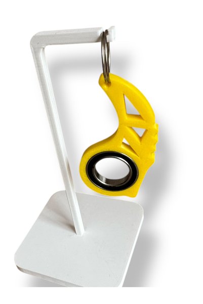 lina hobby Keyrambit Yellow Rotating Keychain with Ball Bearing – 1 Piece