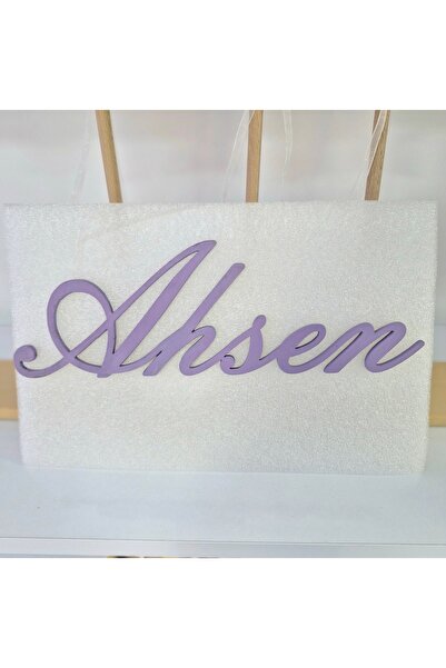 RENKLİ DİZAYN Lazer kesim ahşap isim