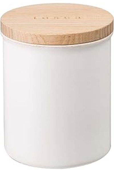 Mu Art Yamazaki Home Tosca Ceramic Canister - Dry Food Kitchen Storage Container Organizer