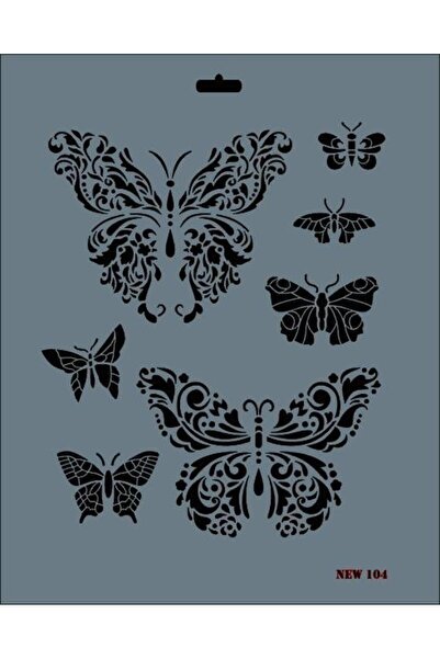 Mestore Rich New Series N-104 Stencil 35X25 cm - 9996670592826